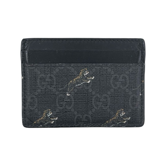 Gucci Leaping Tiger Monogram Card Holder Wallet - Picture 1 of 4